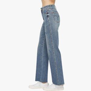 Judy Blue High Waist Tummy Control Raw Hem Straight Jeans